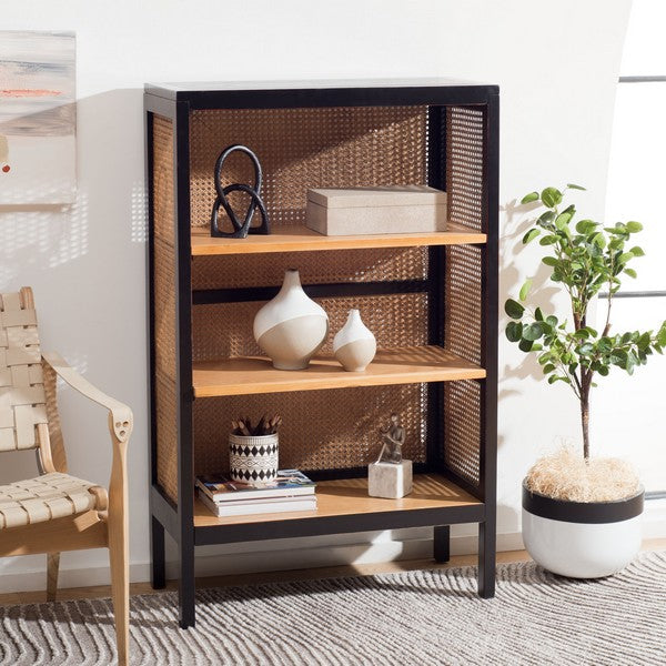 FRANZ 3 SHELF CANE BACK ETAGERE