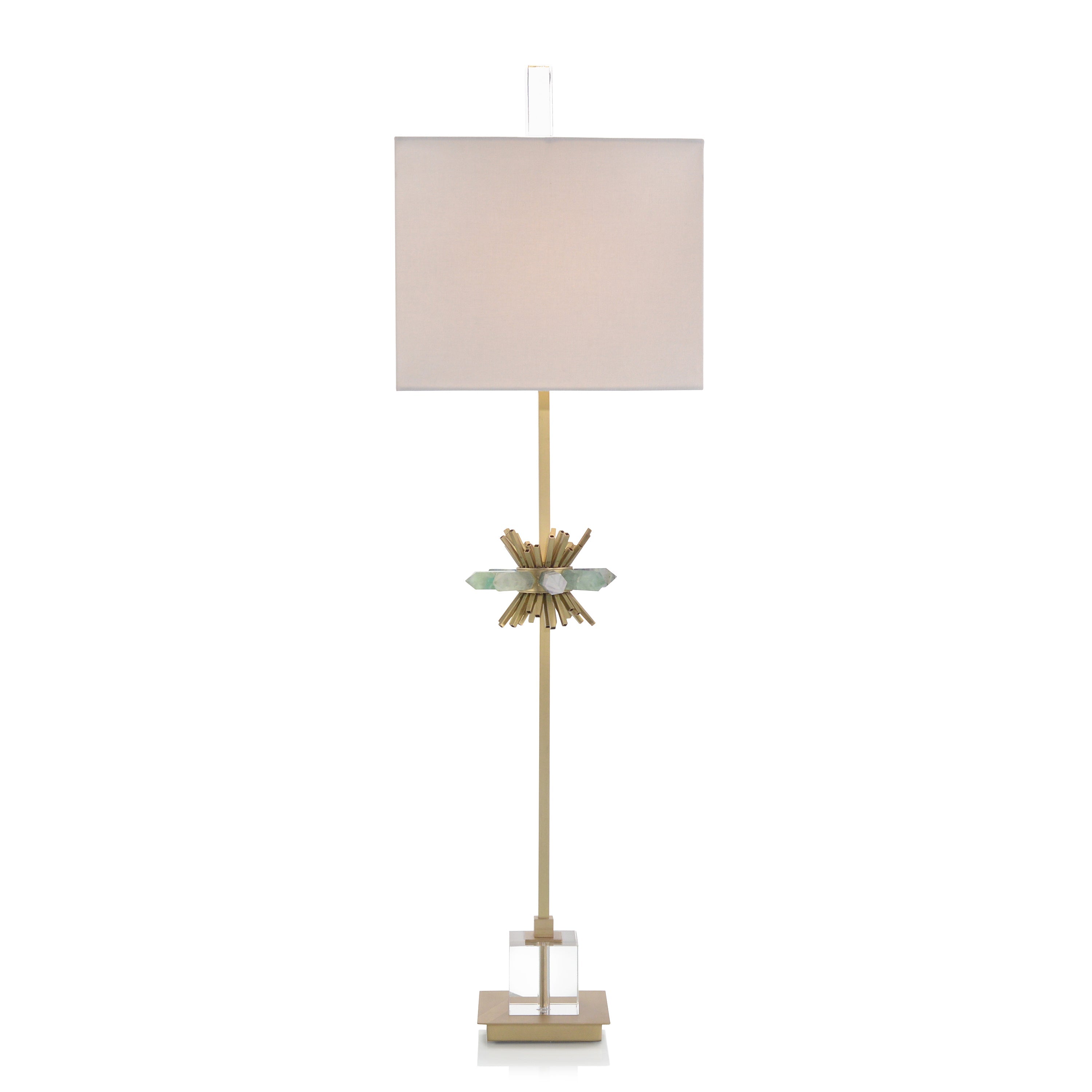 Fluorite Points Buffet Lamp