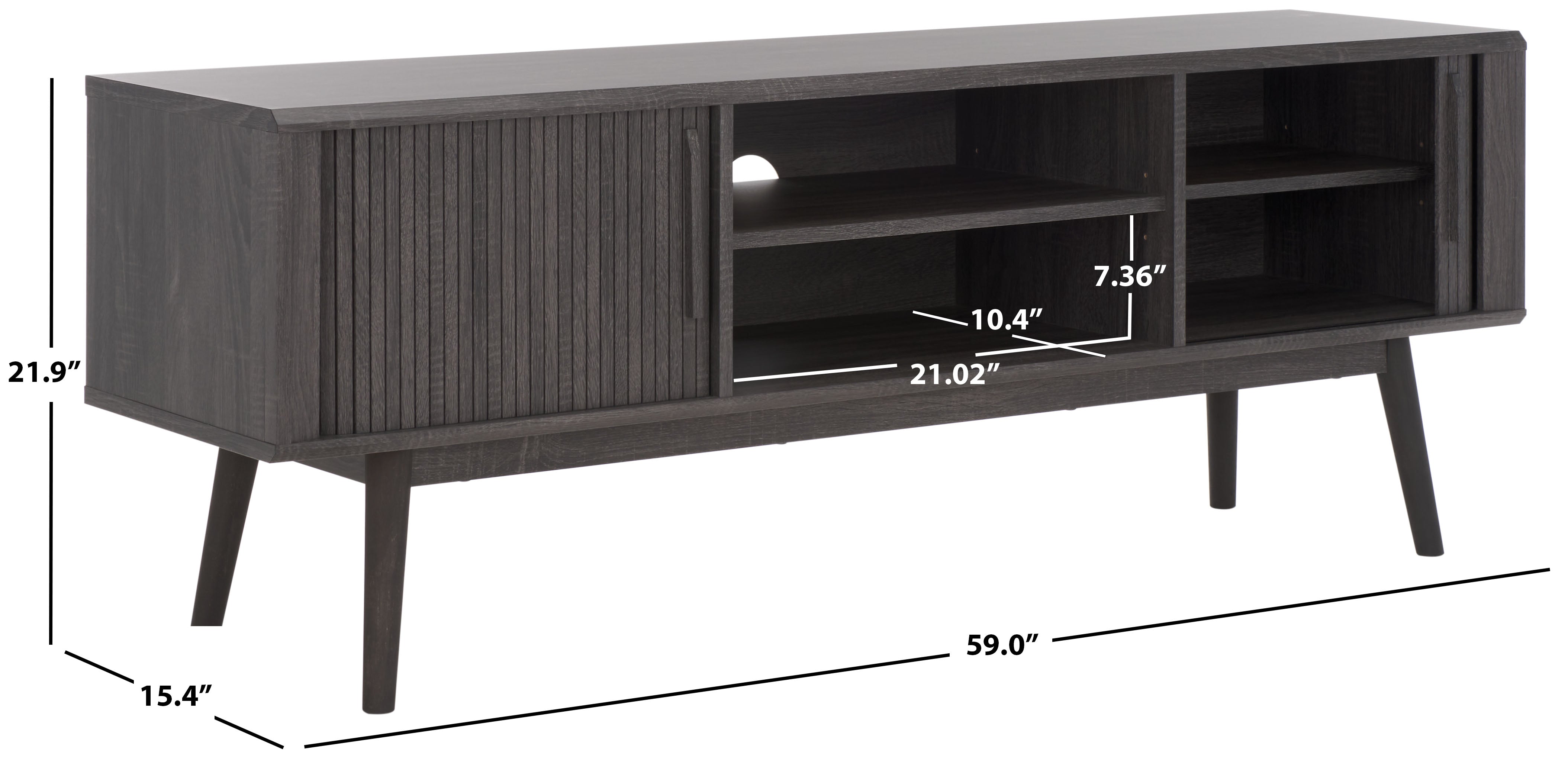 APHRA 2 DOOR 2 SHELF MEDIA STAND