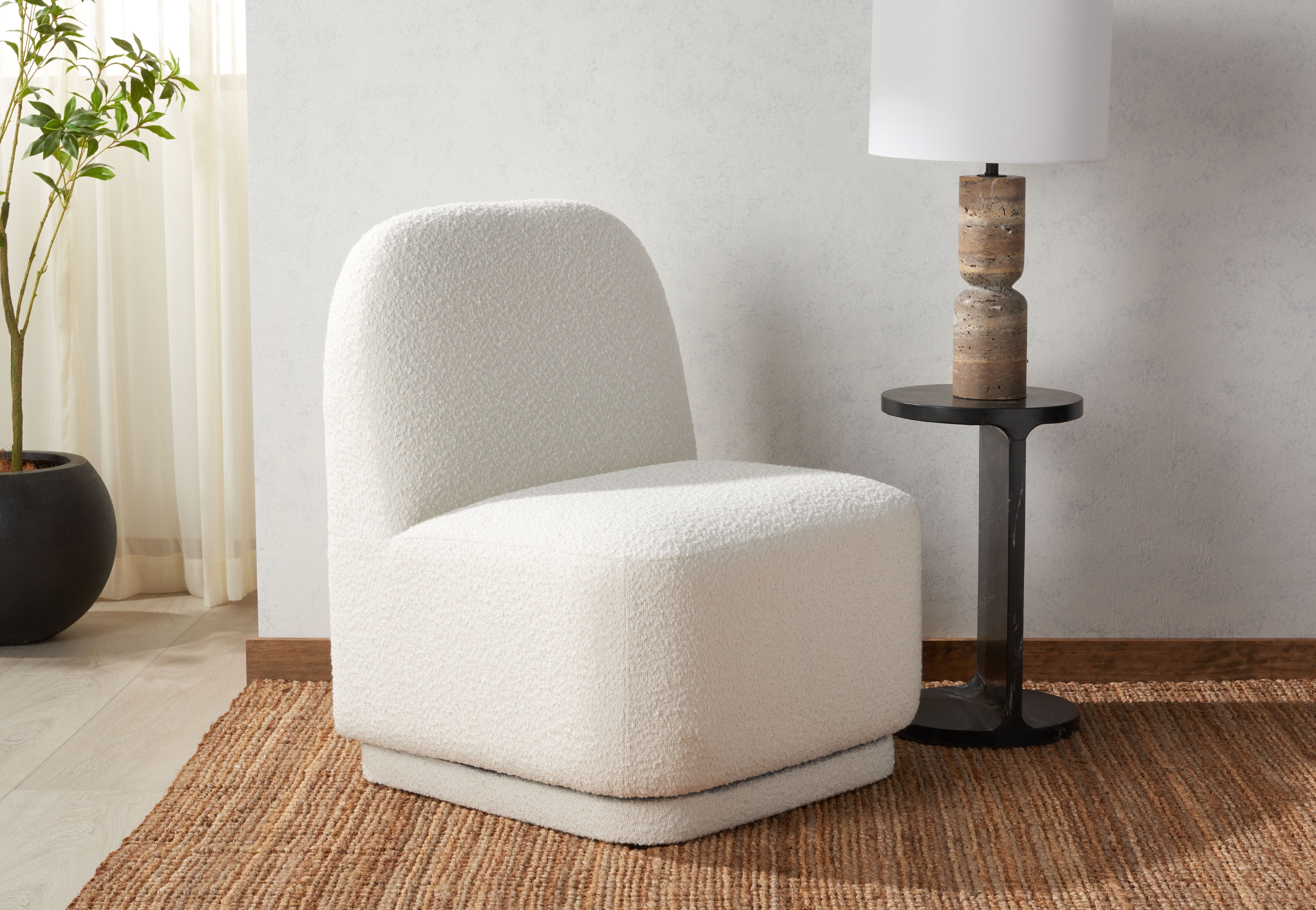 BIANKA BOUCLE SWIVEL CHAIR