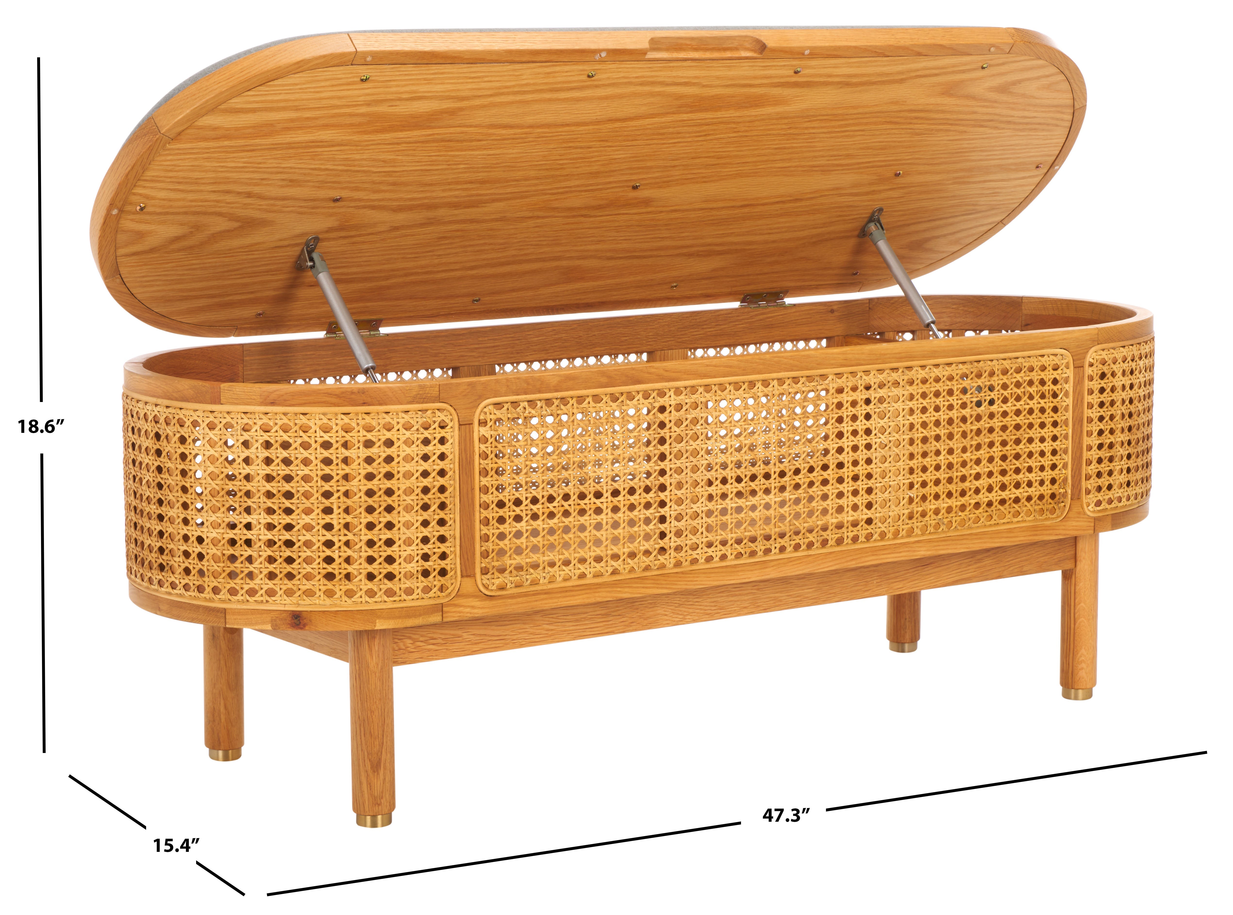 DOLLY CANE AND WOOD STORAGE BENCH