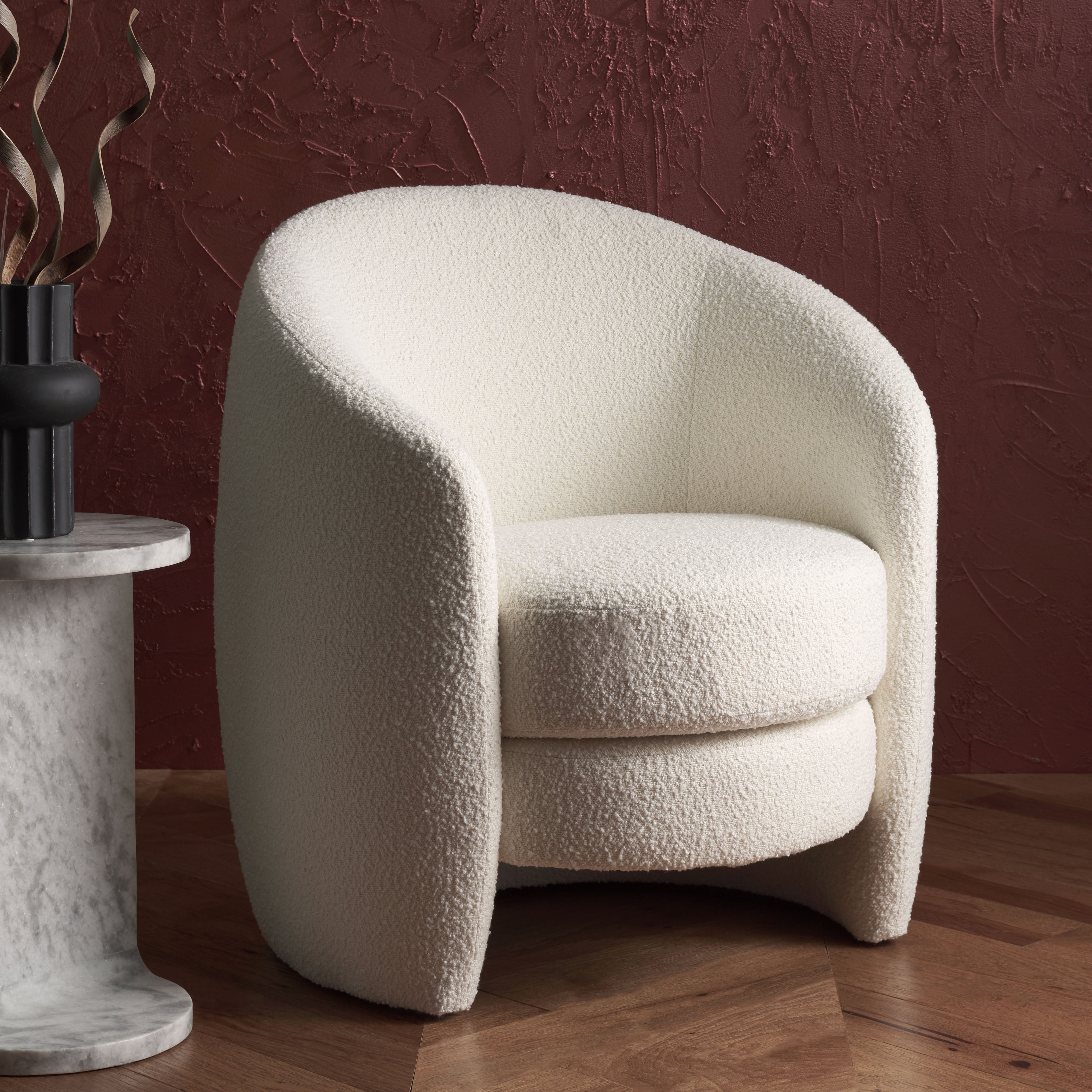 DANIANNA BOUCLE ACCENT CHAIR