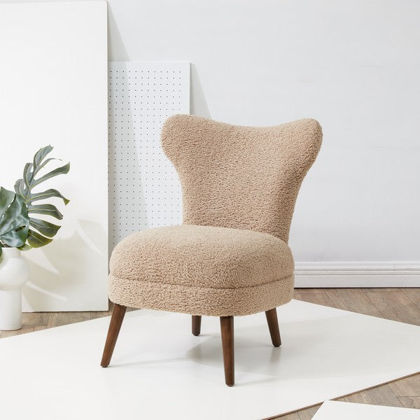 FAUTEUIL D'ACCENT FAUX SHEARLING BRANDIETTA