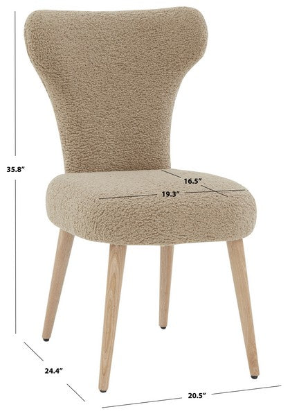 CHAISE DE SALLE À MANGER FAUX SHEARLING BRANDIETTA