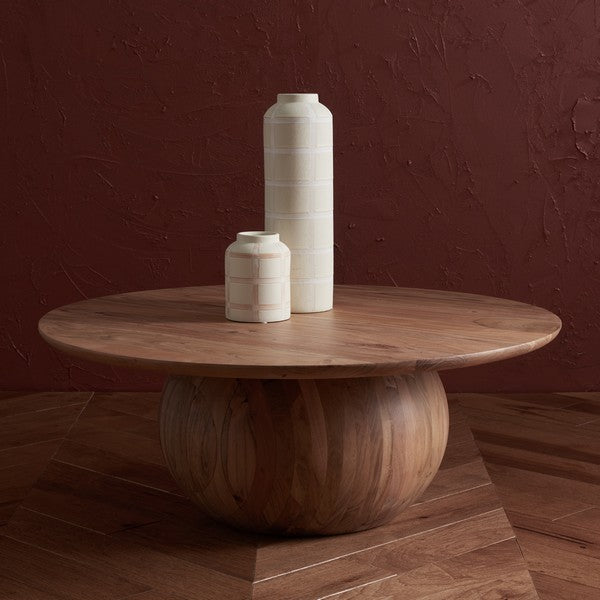 GABRIBELLA ROUND WOOD COFFEE TABLE