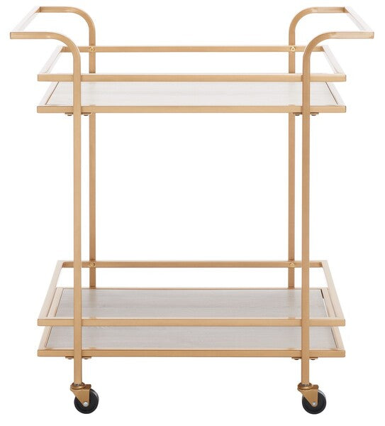 LAMERIS 2 TIER BAR CART AVEC POIGNÉES