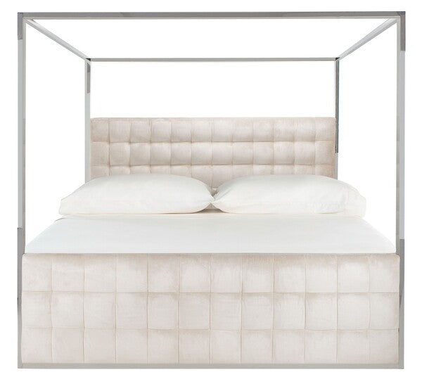 ALECXI VELVET CANOPY BED