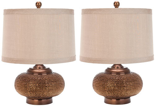 ALEXIS 19 INCH H GOLD BEAD LAMP - SET OF 2