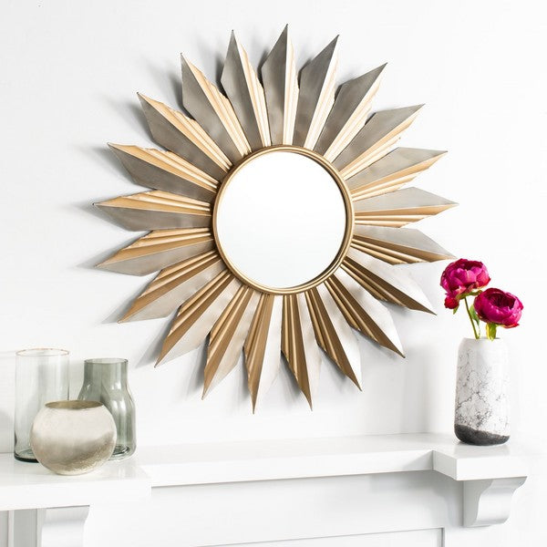 MIROIR SUNBURST BLANC