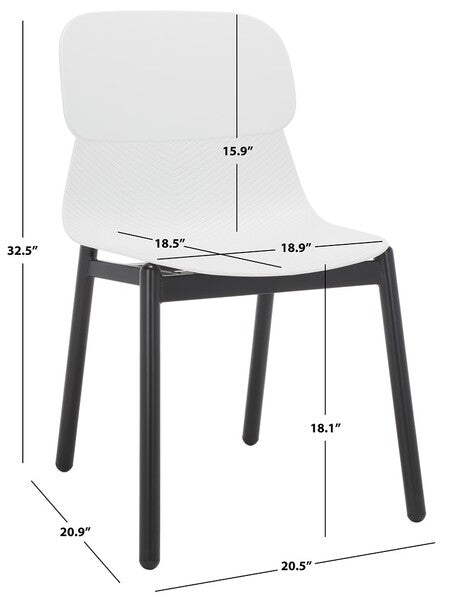 ABBIE MOLDED PLASTIC DINING CHAIR